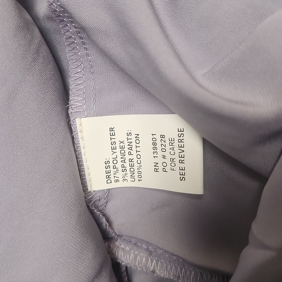 NWT Shug! Lavender Strapless Ruffle Dress, Large - Picture 9 of 9